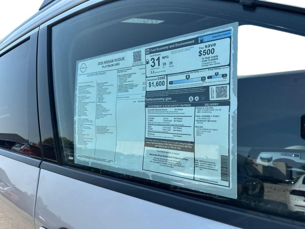 new 2026 Nissan Rogue car, priced at $40,523