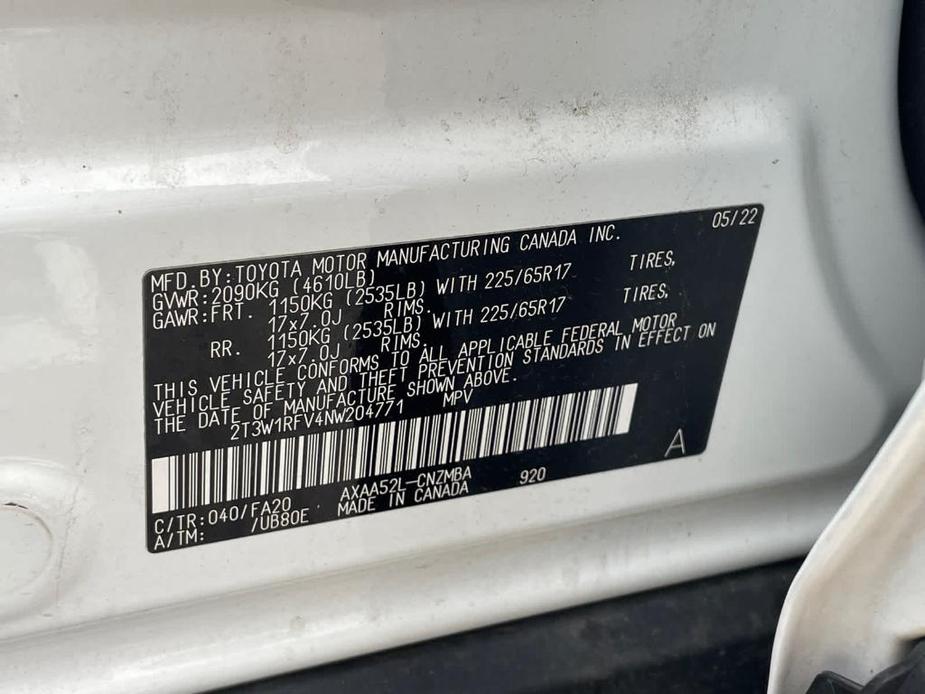 used 2022 Toyota RAV4 car, priced at $27,999