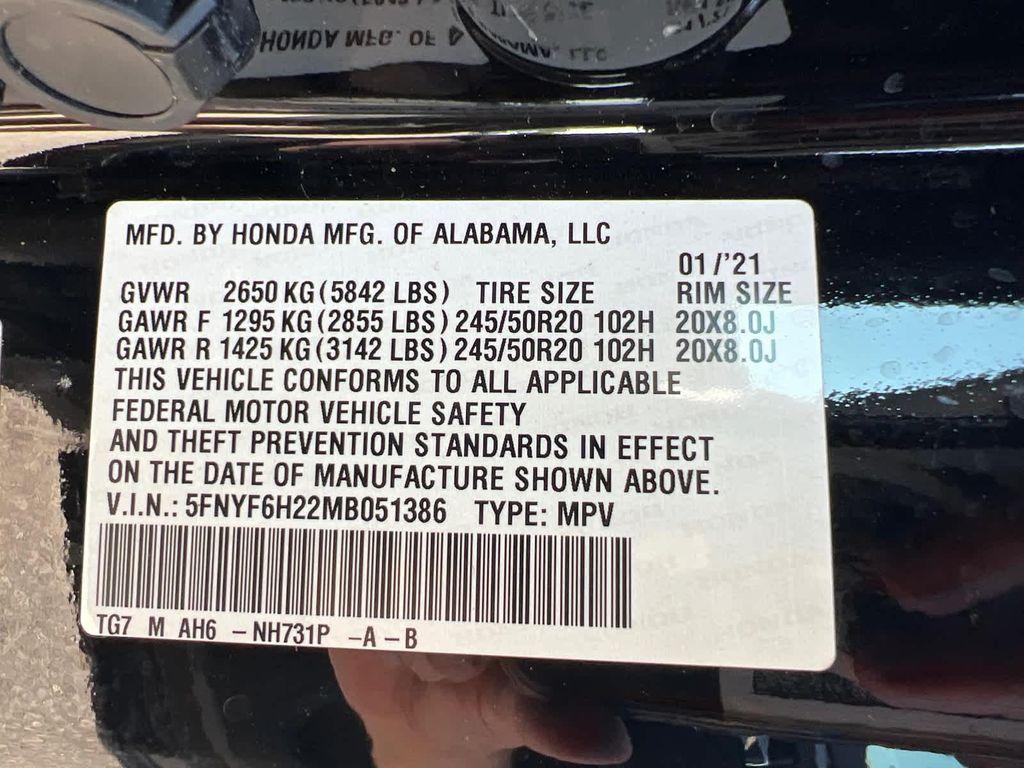used 2021 Honda Pilot car, priced at $26,999