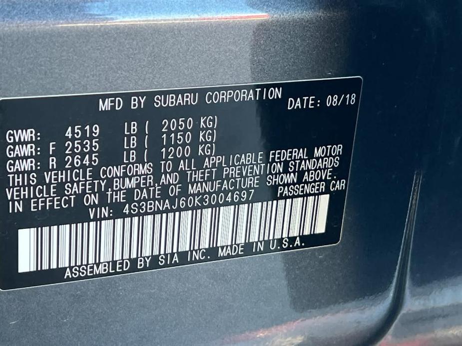 used 2019 Subaru Legacy car, priced at $19,999
