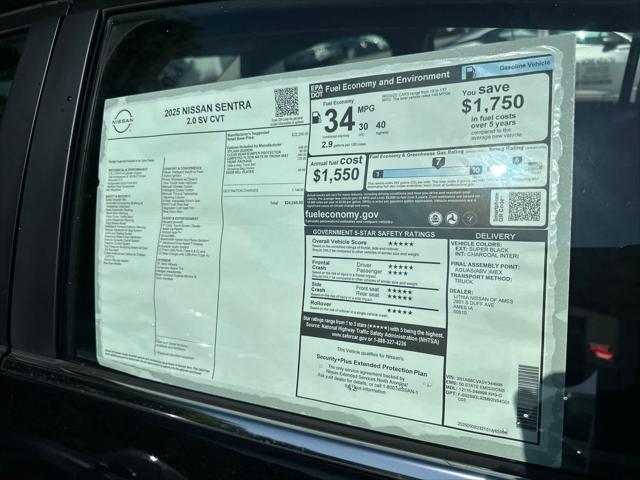 new 2025 Nissan Sentra car, priced at $23,015