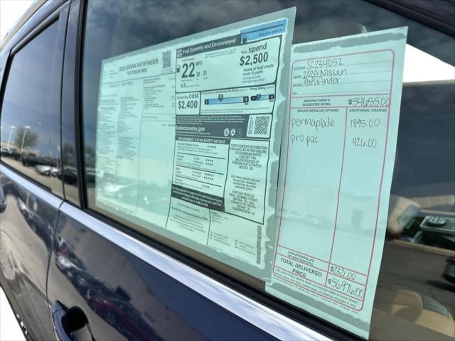 new 2025 Nissan Pathfinder car, priced at $50,493