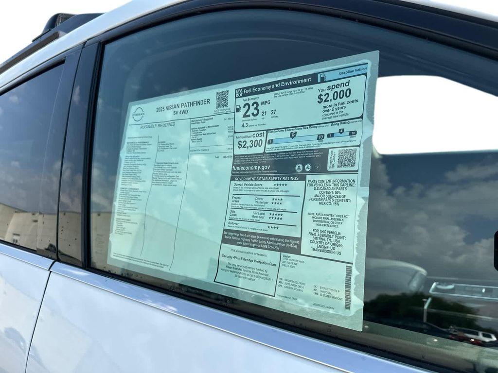 new 2025 Nissan Pathfinder car, priced at $40,978