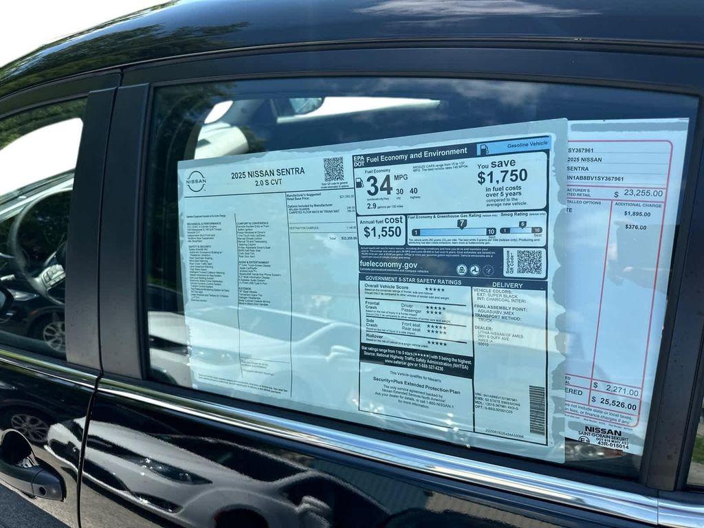 new 2025 Nissan Sentra car, priced at $21,481
