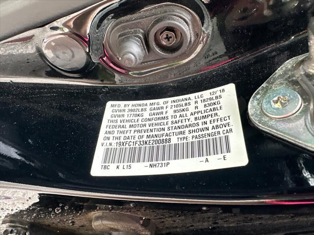used 2019 Honda Civic car, priced at $21,999