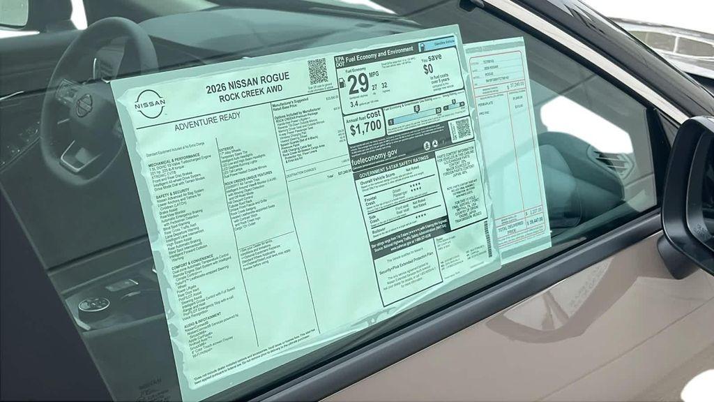 new 2026 Nissan Rogue car, priced at $34,298