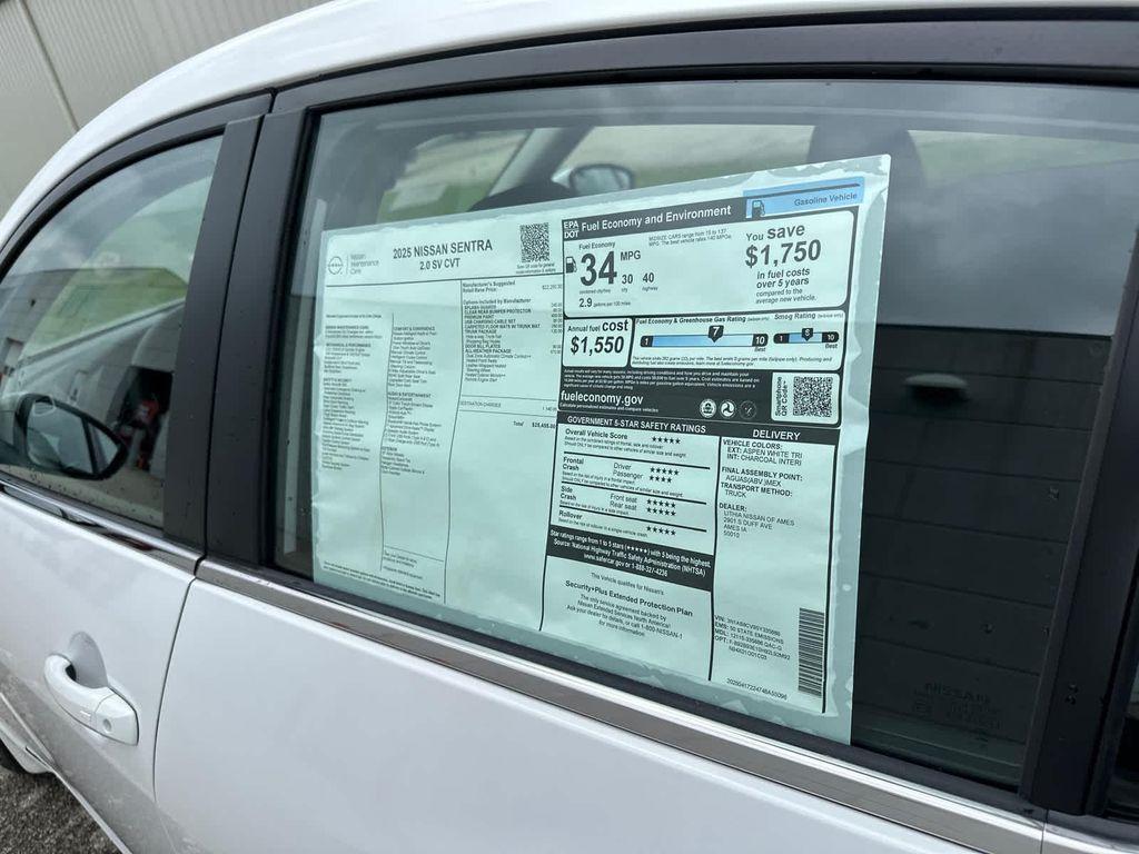 new 2025 Nissan Sentra car, priced at $24,084