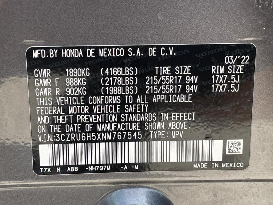 used 2022 Honda HR-V car, priced at $21,999