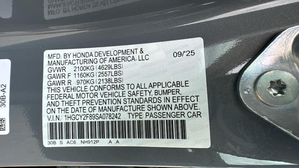 new 2025 Honda Accord Hybrid car, priced at $40,950