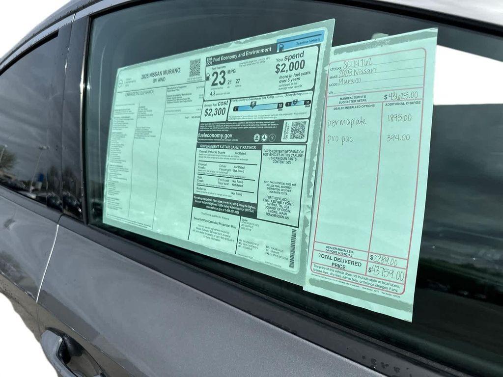 new 2025 Nissan Murano car, priced at $40,568
