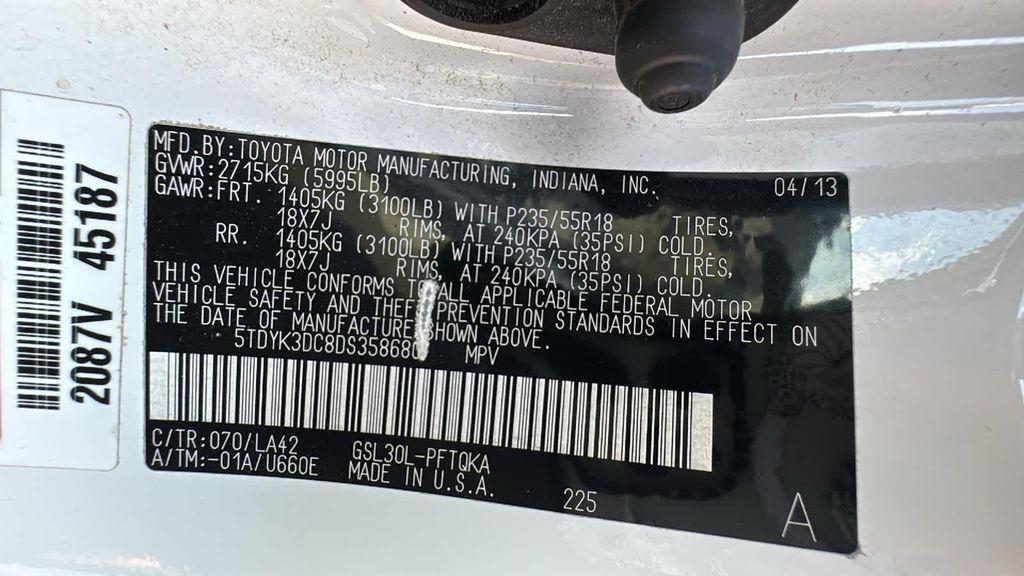 used 2013 Toyota Sienna car, priced at $8,499