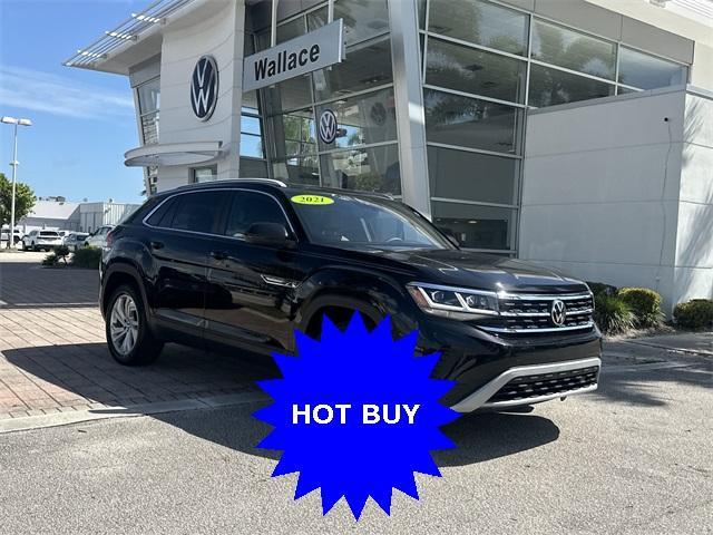 used 2021 Volkswagen Atlas Cross Sport car, priced at $26,890