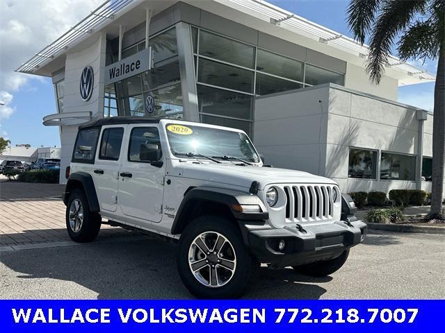 used 2020 Jeep Wrangler Unlimited car, priced at $25,550