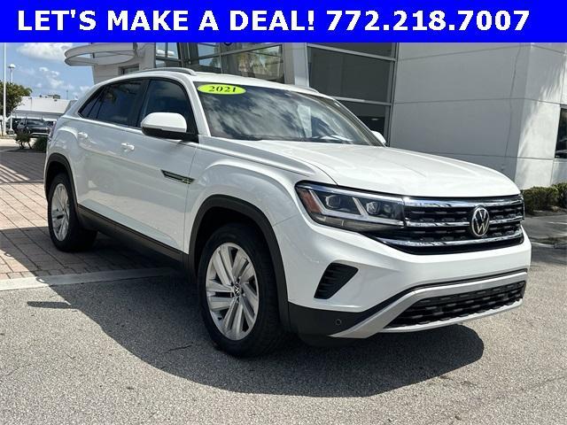 used 2021 Volkswagen Atlas Cross Sport car, priced at $24,995