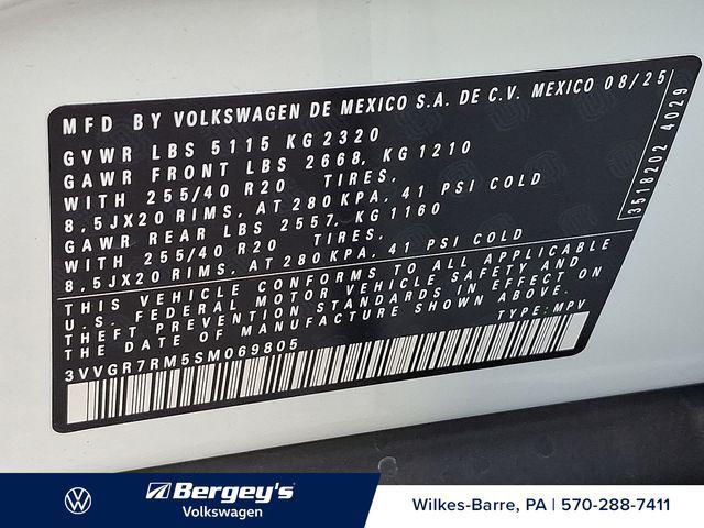 new 2025 Volkswagen Tiguan car, priced at $36,820