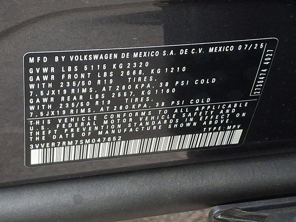 new 2025 Volkswagen Tiguan car, priced at $34,737