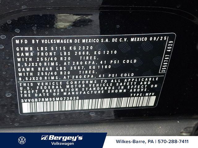 new 2025 Volkswagen Tiguan car, priced at $36,780