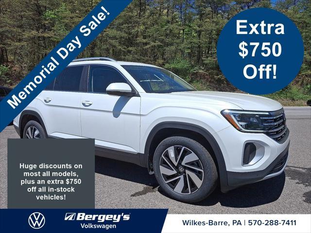 new 2025 Volkswagen Atlas car, priced at $49,940