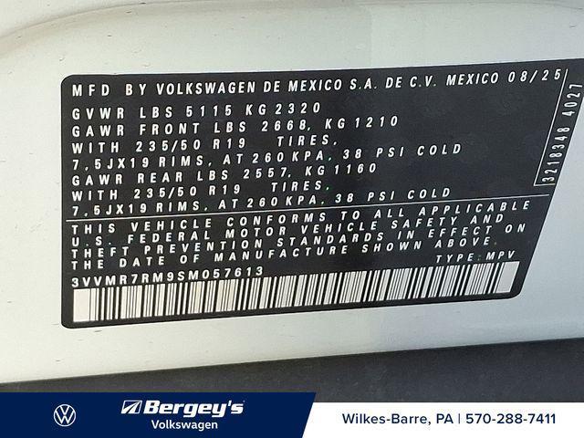 new 2025 Volkswagen Tiguan car, priced at $34,355