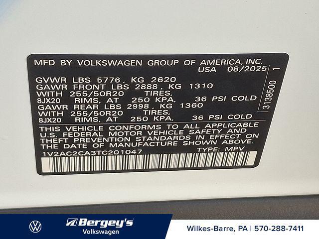 new 2026 Volkswagen Atlas Cross Sport car, priced at $51,682