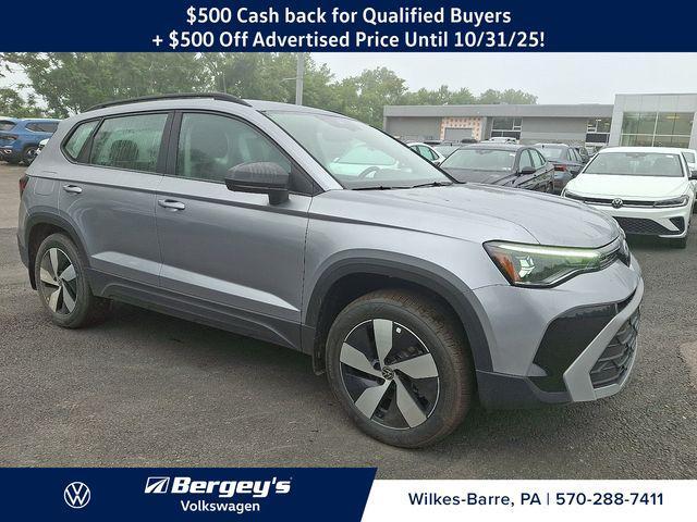 new 2025 Volkswagen Taos car, priced at $26,192