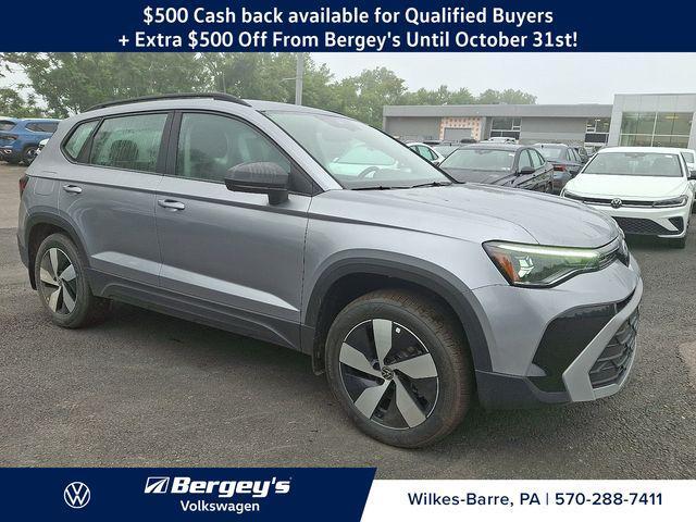 new 2025 Volkswagen Taos car, priced at $25,692