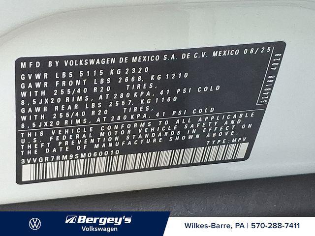 new 2025 Volkswagen Tiguan car, priced at $36,820