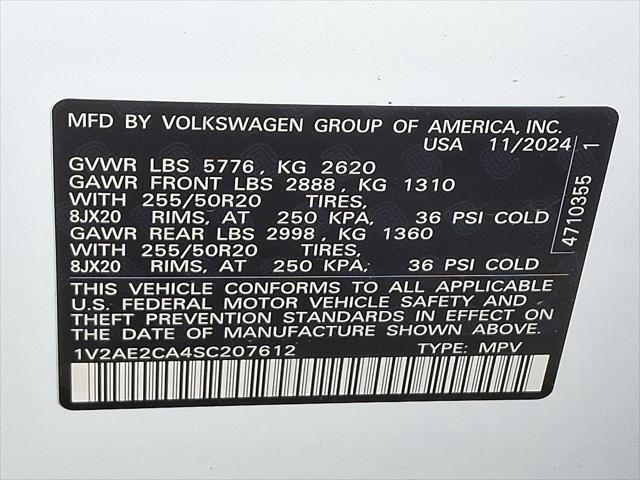 new 2025 Volkswagen Atlas Cross Sport car, priced at $50,758