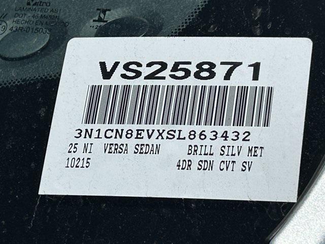 new 2025 Nissan Versa car, priced at $21,911