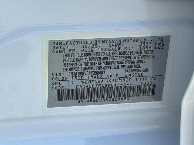 new 2025 Nissan Sentra car, priced at $22,171