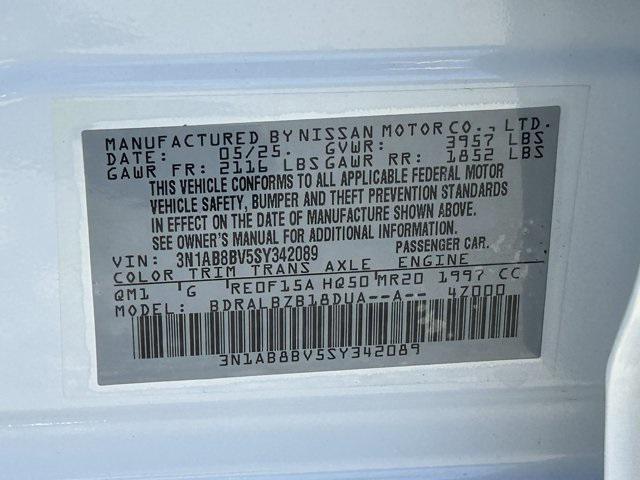 new 2025 Nissan Sentra car, priced at $22,177