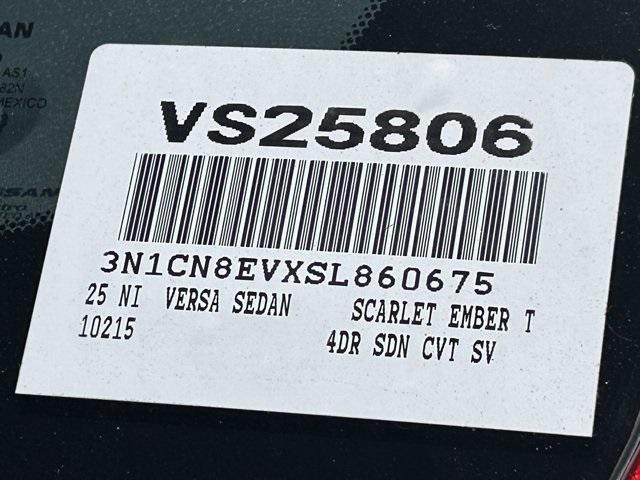 new 2025 Nissan Versa car, priced at $22,315