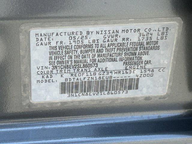 new 2025 Nissan Versa car, priced at $21,911