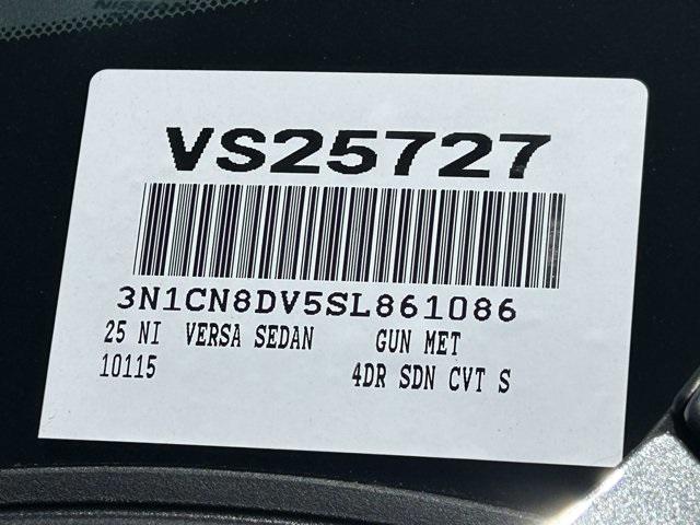 new 2025 Nissan Versa car, priced at $21,388