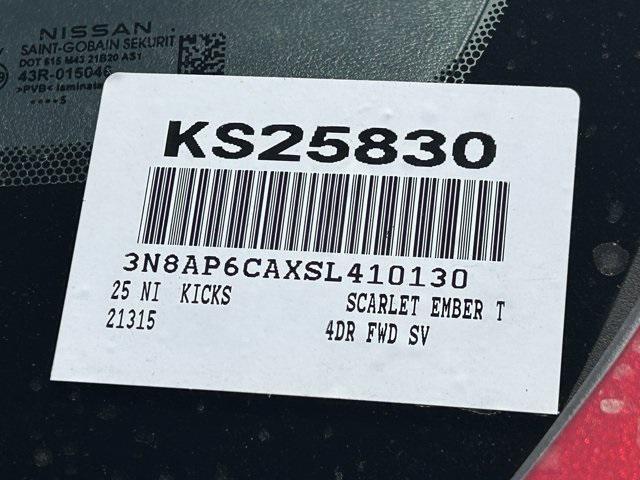 new 2025 Nissan Kicks car, priced at $24,883