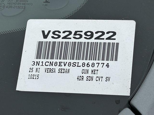 new 2025 Nissan Versa car, priced at $21,754