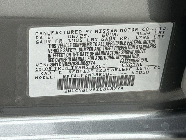 new 2025 Nissan Versa car, priced at $21,754