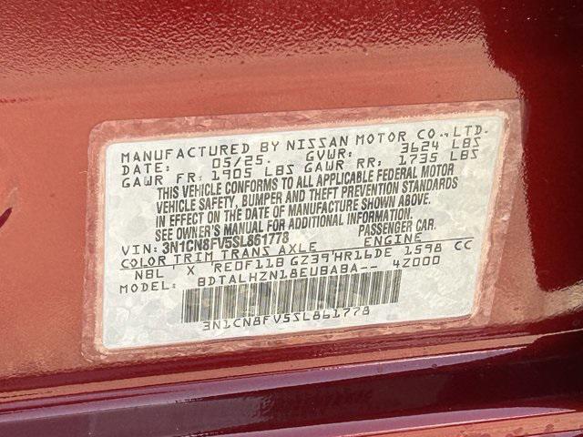 new 2025 Nissan Versa car, priced at $23,005