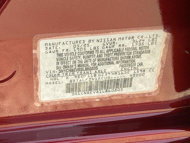new 2025 Nissan Versa car, priced at $22,835