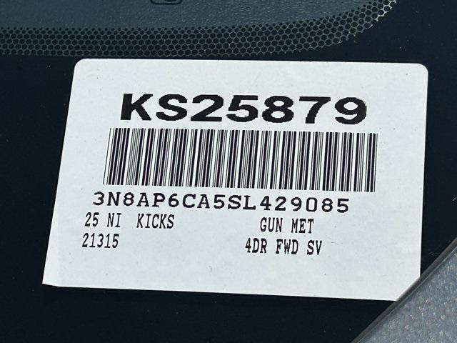 new 2025 Nissan Kicks car, priced at $24,013
