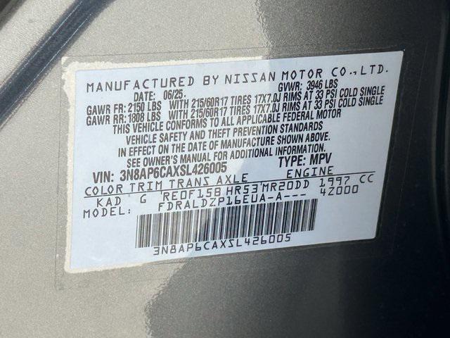 new 2025 Nissan Kicks car, priced at $24,267