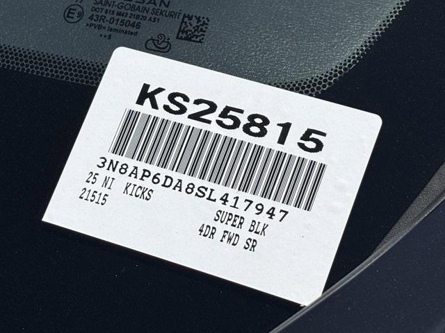 new 2025 Nissan Kicks car, priced at $27,909