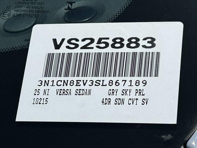 new 2025 Nissan Versa car, priced at $22,160