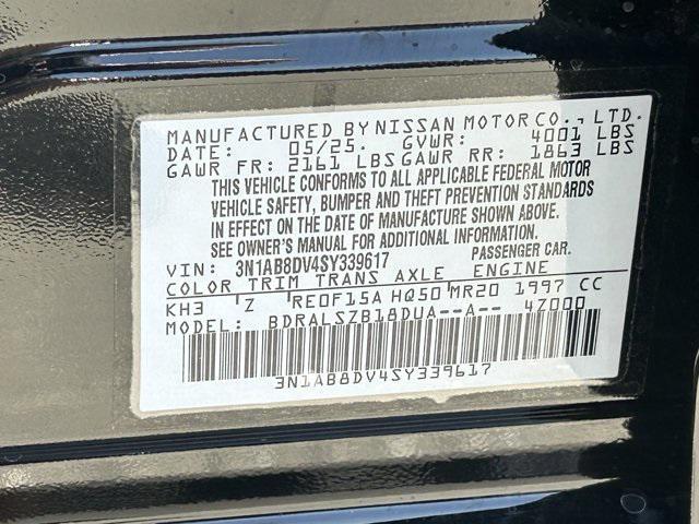 new 2025 Nissan Sentra car, priced at $26,939