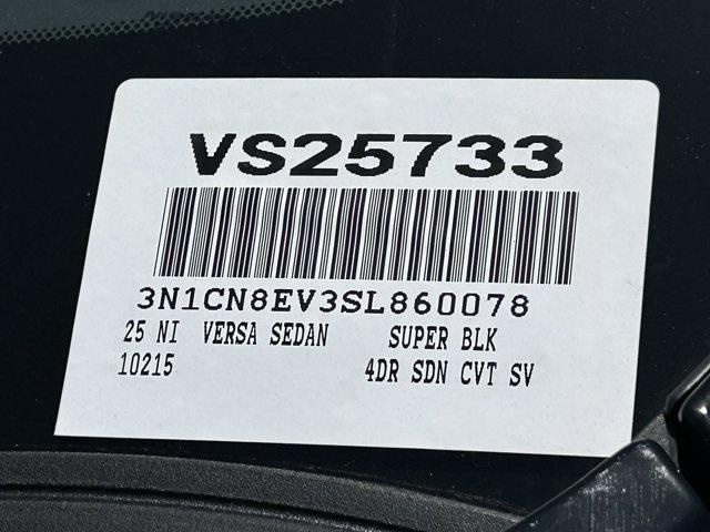 new 2025 Nissan Versa car, priced at $21,911