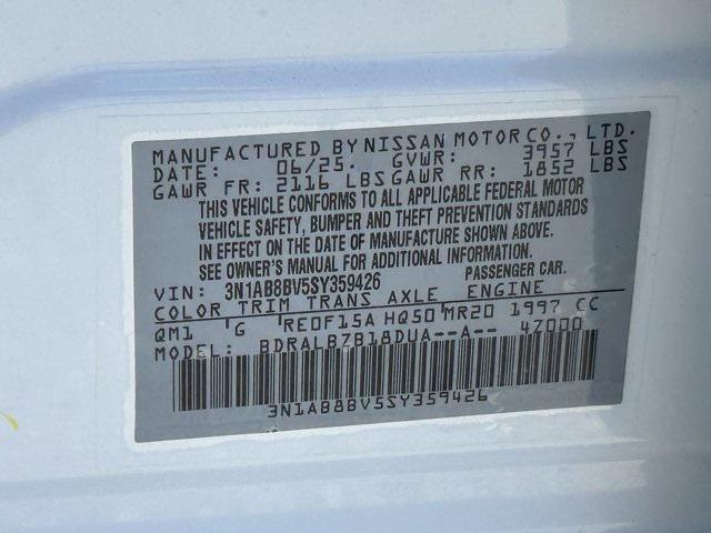 new 2025 Nissan Sentra car, priced at $22,171