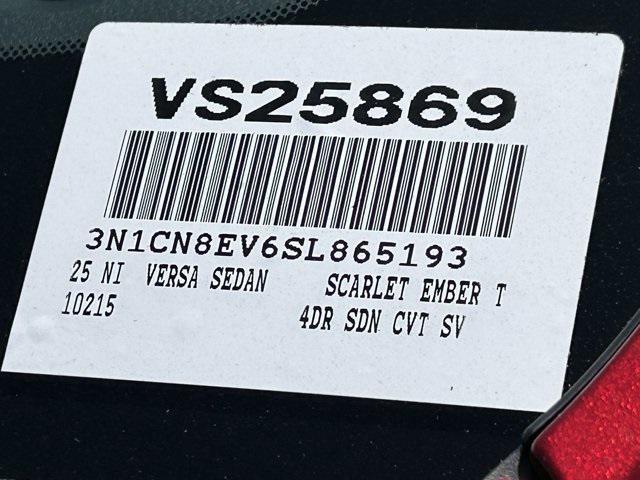 new 2025 Nissan Versa car, priced at $22,235