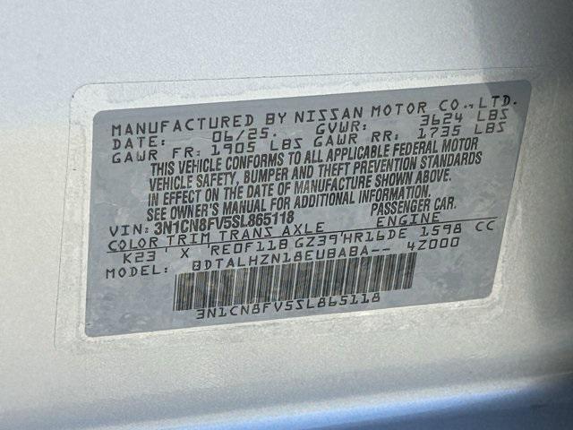 new 2025 Nissan Versa car, priced at $22,601