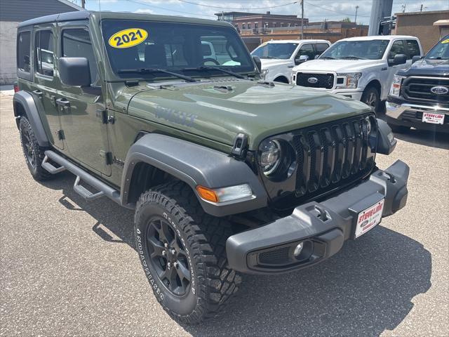 used 2021 Jeep Wrangler car, priced at $28,259