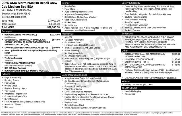 new 2025 GMC Sierra 2500 car, priced at $77,930